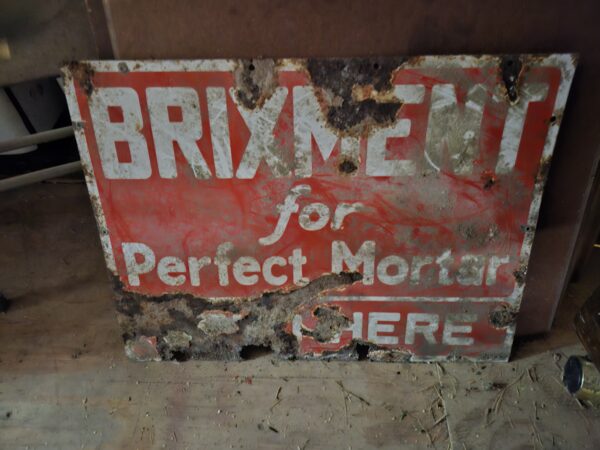 Brixment for Perfect Mortar Vintage Sign