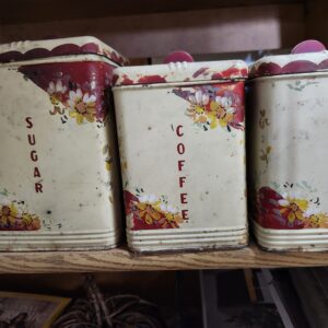 Vintage Coffee, Tea and Sugar bins
