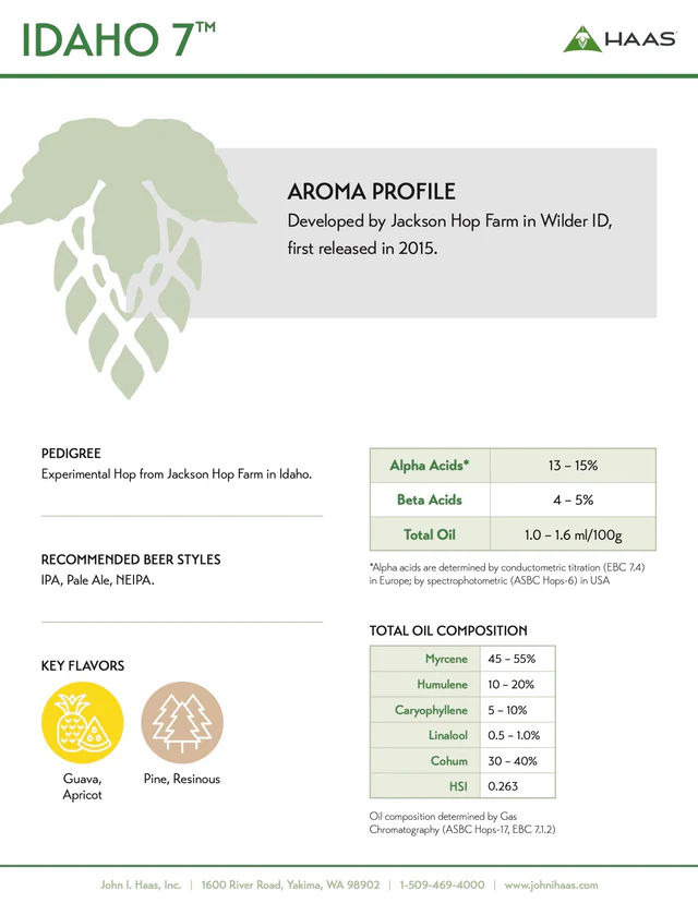 (image for) Hops US Idaho 7™ Pellets 1 oz.
