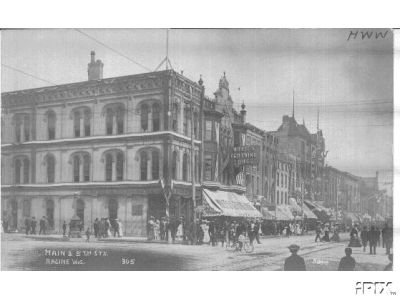 MAIN & 5TH STREETS IN RACINE WIS